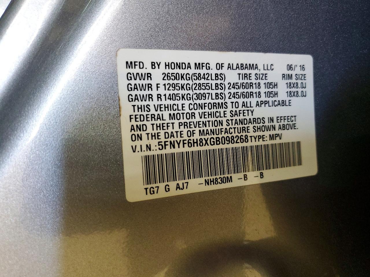 Honda Pilot Exl