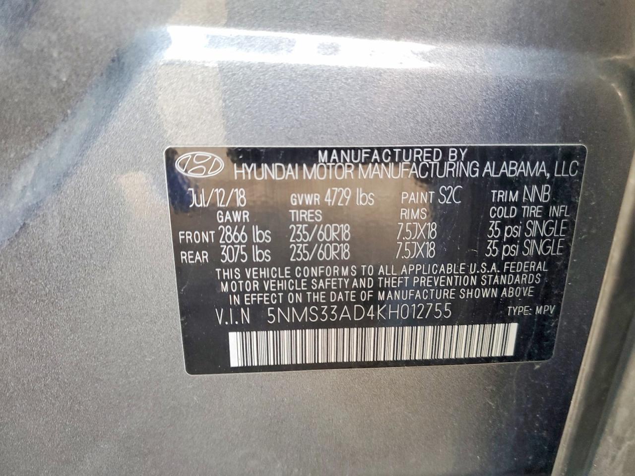 Hyundai SANTA FE Sel Plus 2.4l
