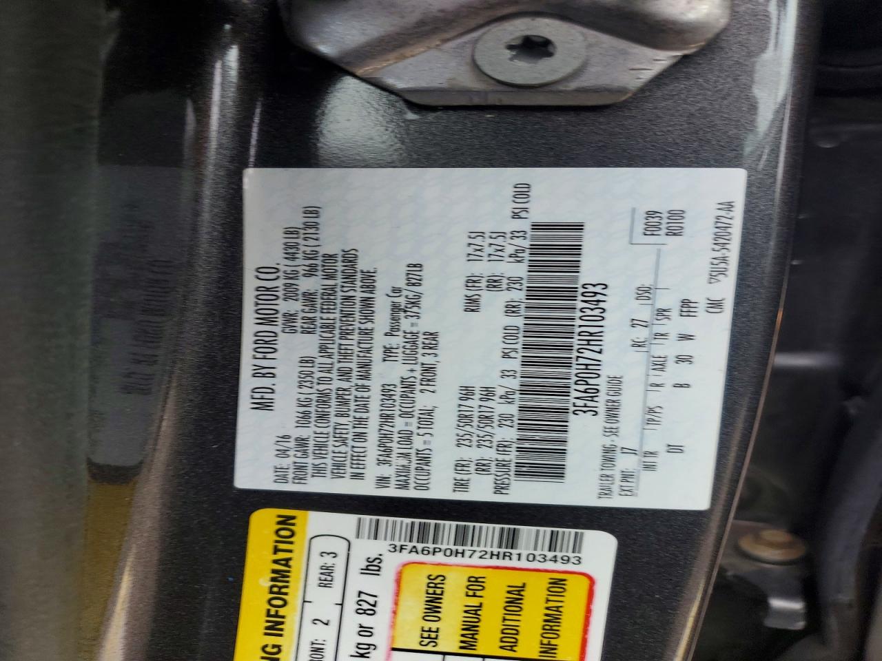 Ford Fusion Se