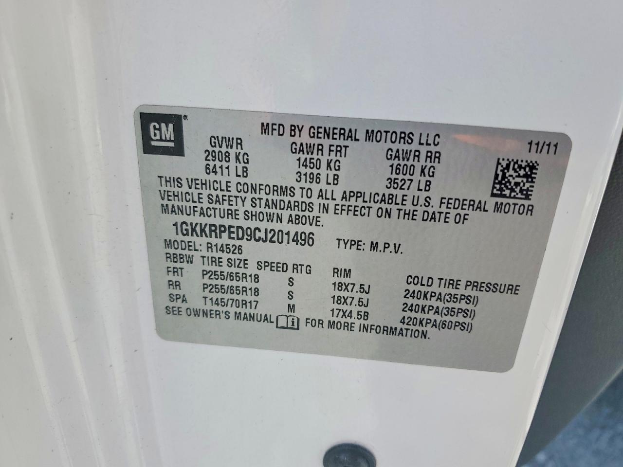 GMC Acadia Sle