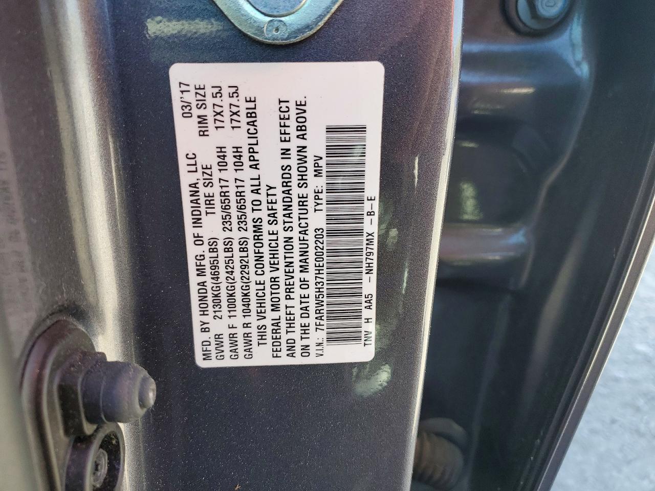 Honda Crv Lx