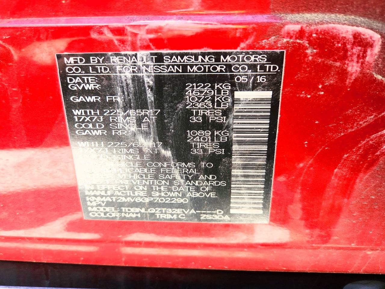 Nissan Rogue Sv