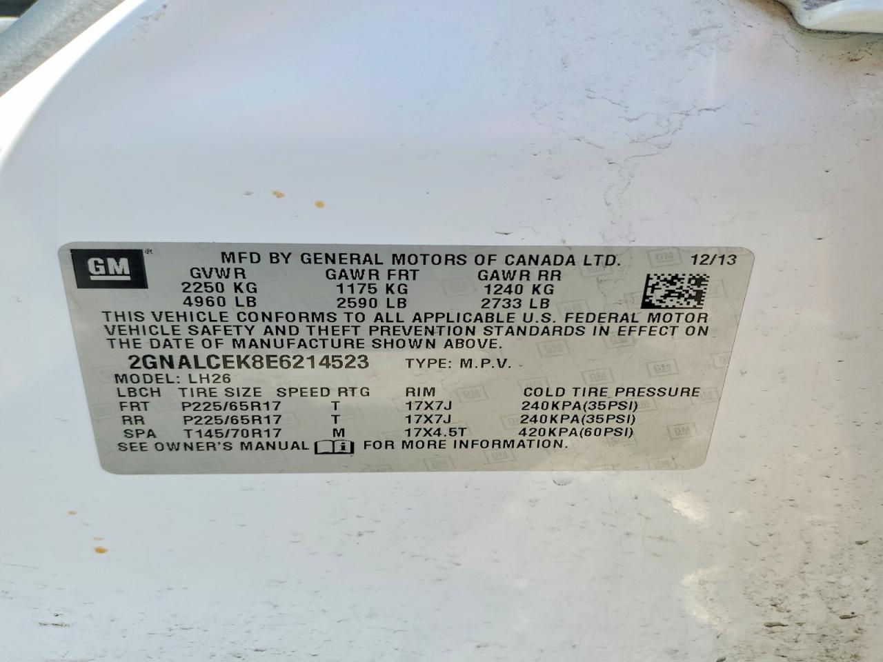 Chevrolet Equinox Lt