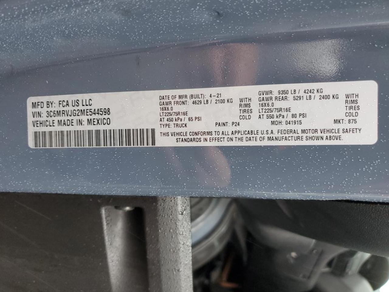 Ram Promaster 3500 High