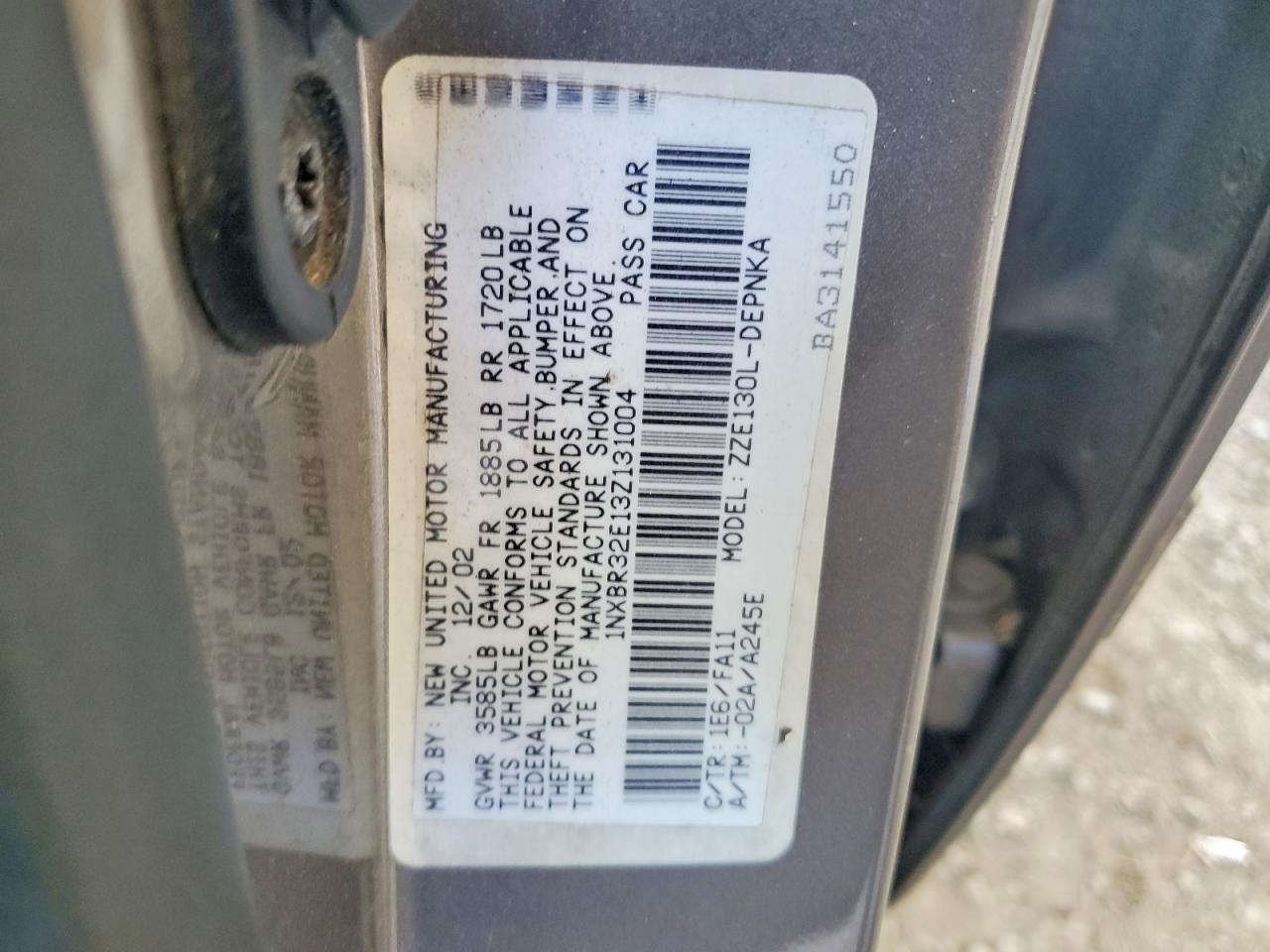 Toyota Corolla Le