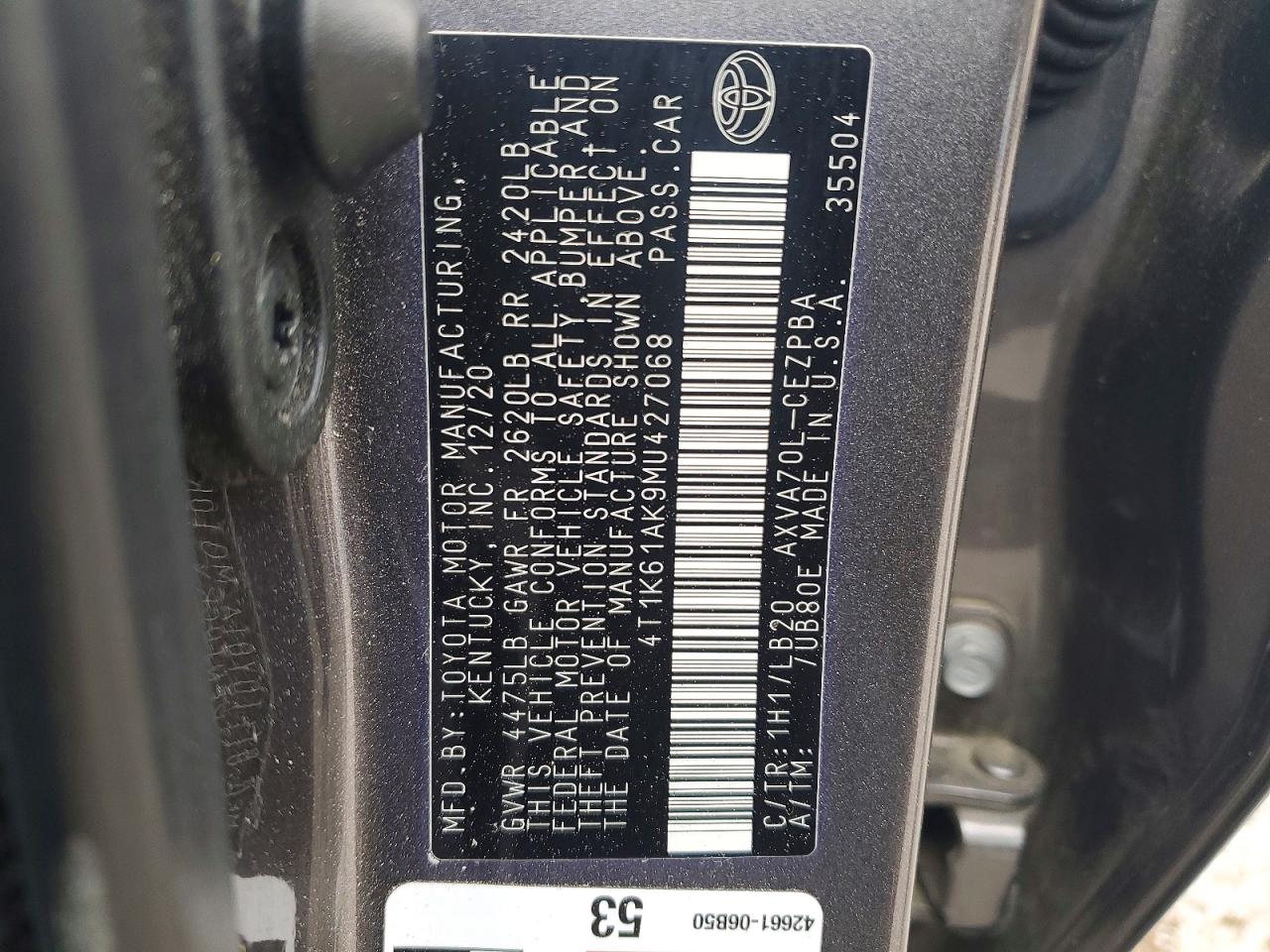 Toyota Camry Xse