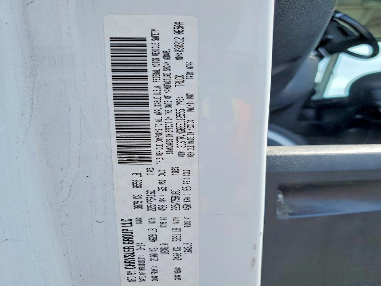 Ram Promaster 1500 Standard