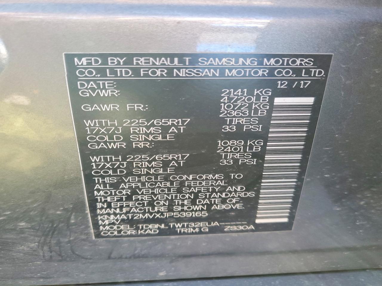 Nissan Rogue Sv