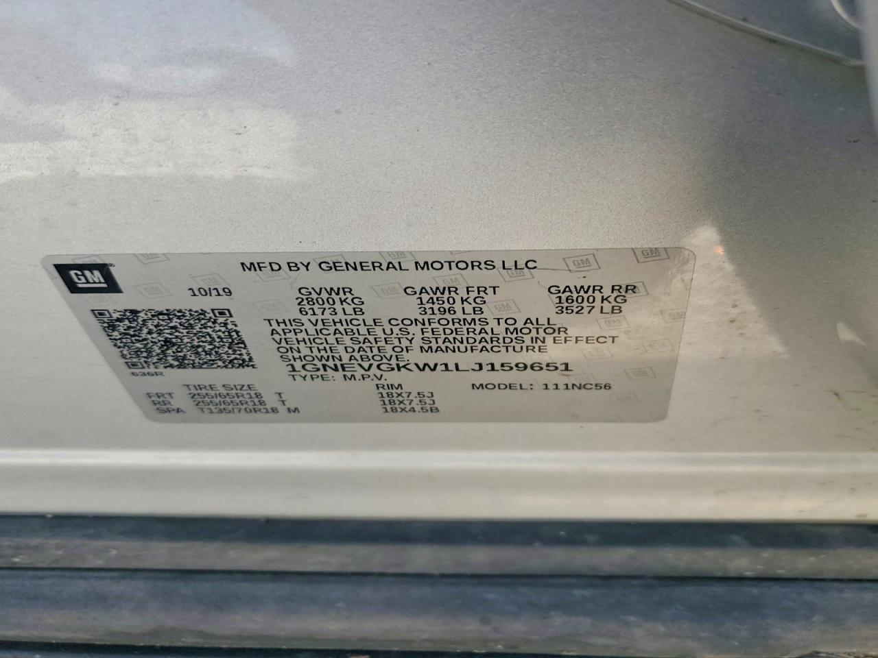 Chevrolet Traverse Lt
