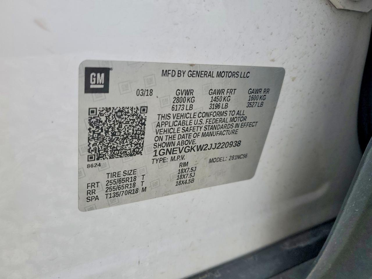 Chevrolet Traverse Lt