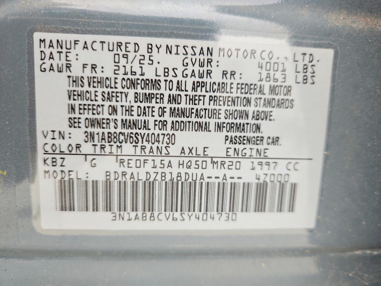 Nissan Sentra Sv