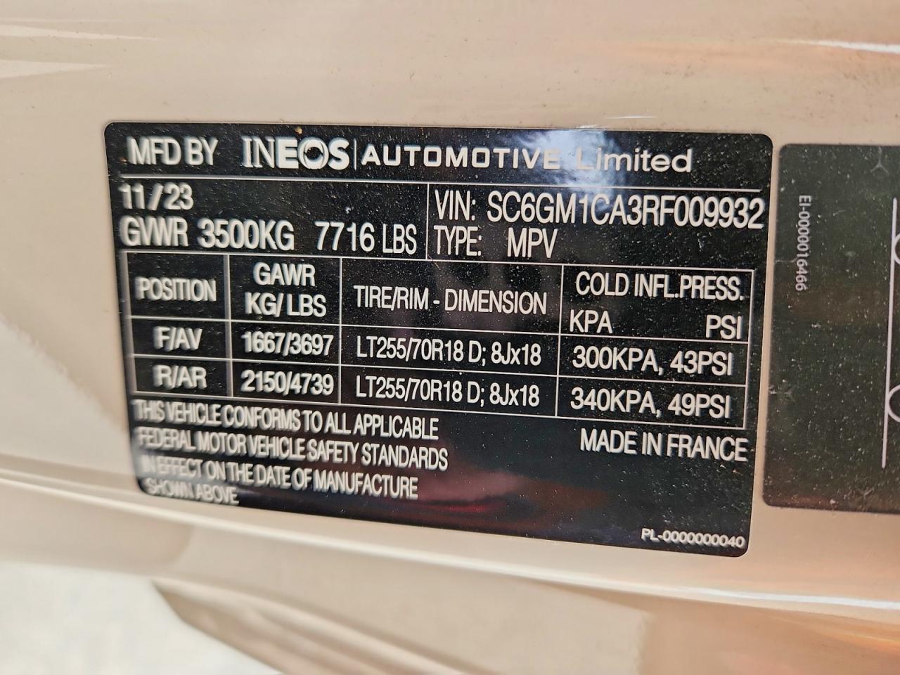 Ineos Automotive Limited Grenadier