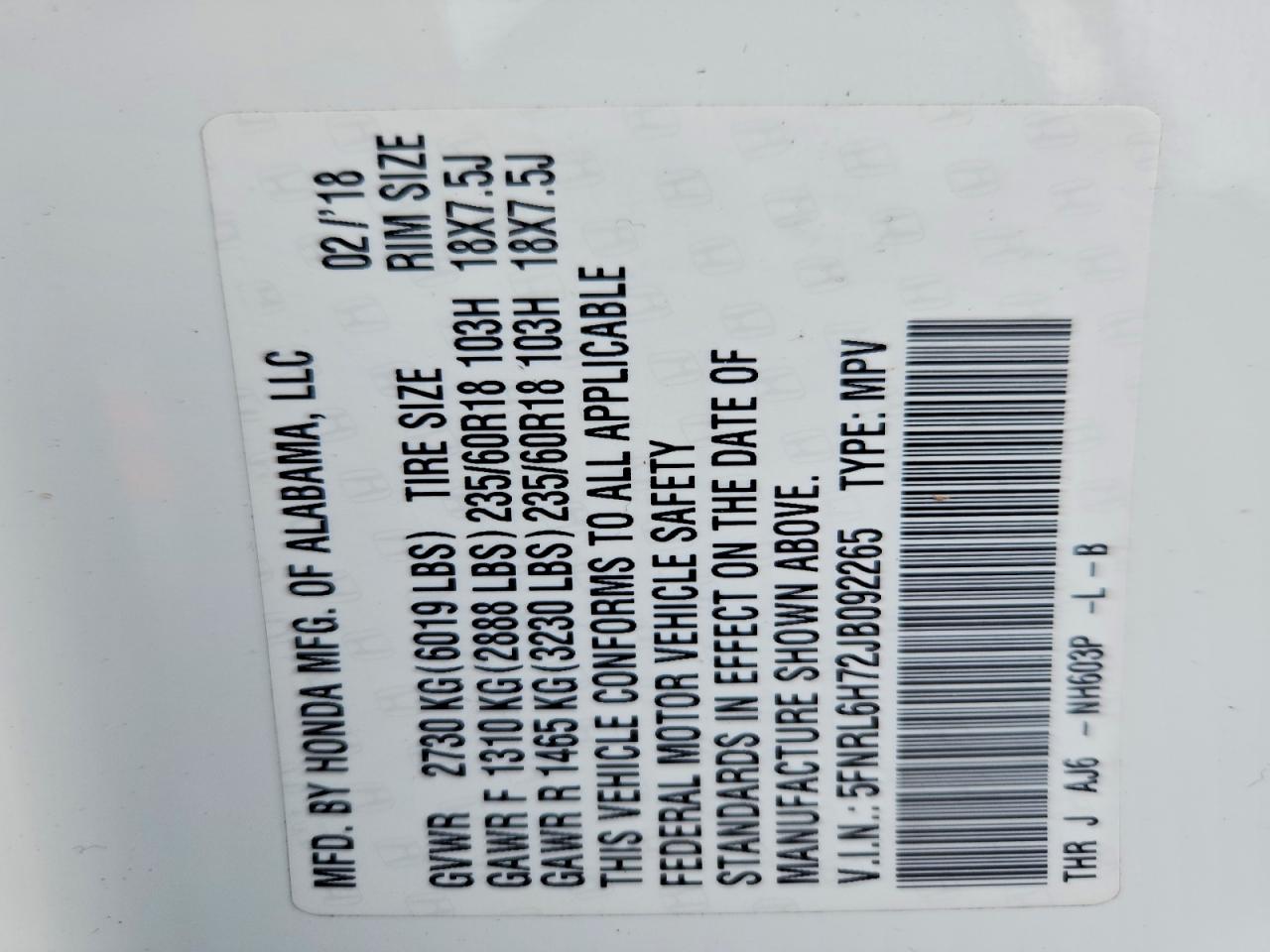 Honda Odyssey Exl
