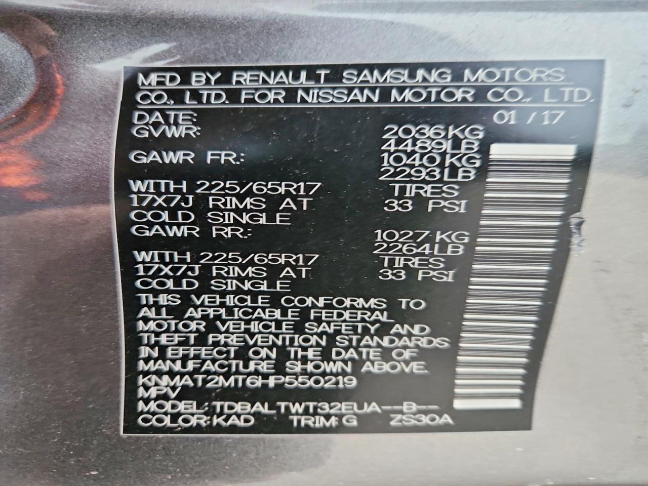 Nissan Rogue Sv