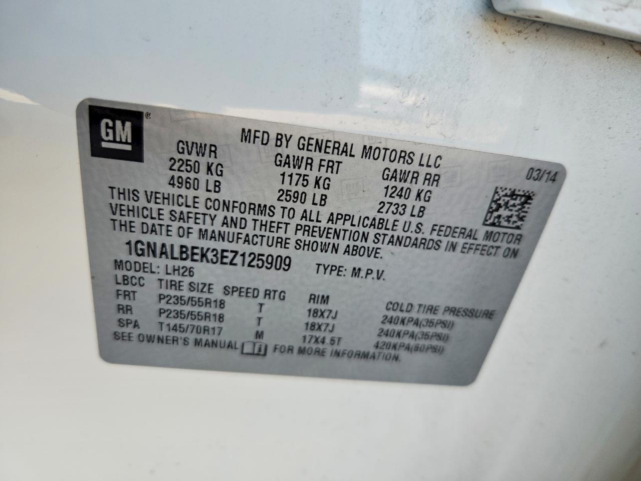 Chevrolet Equinox Lt