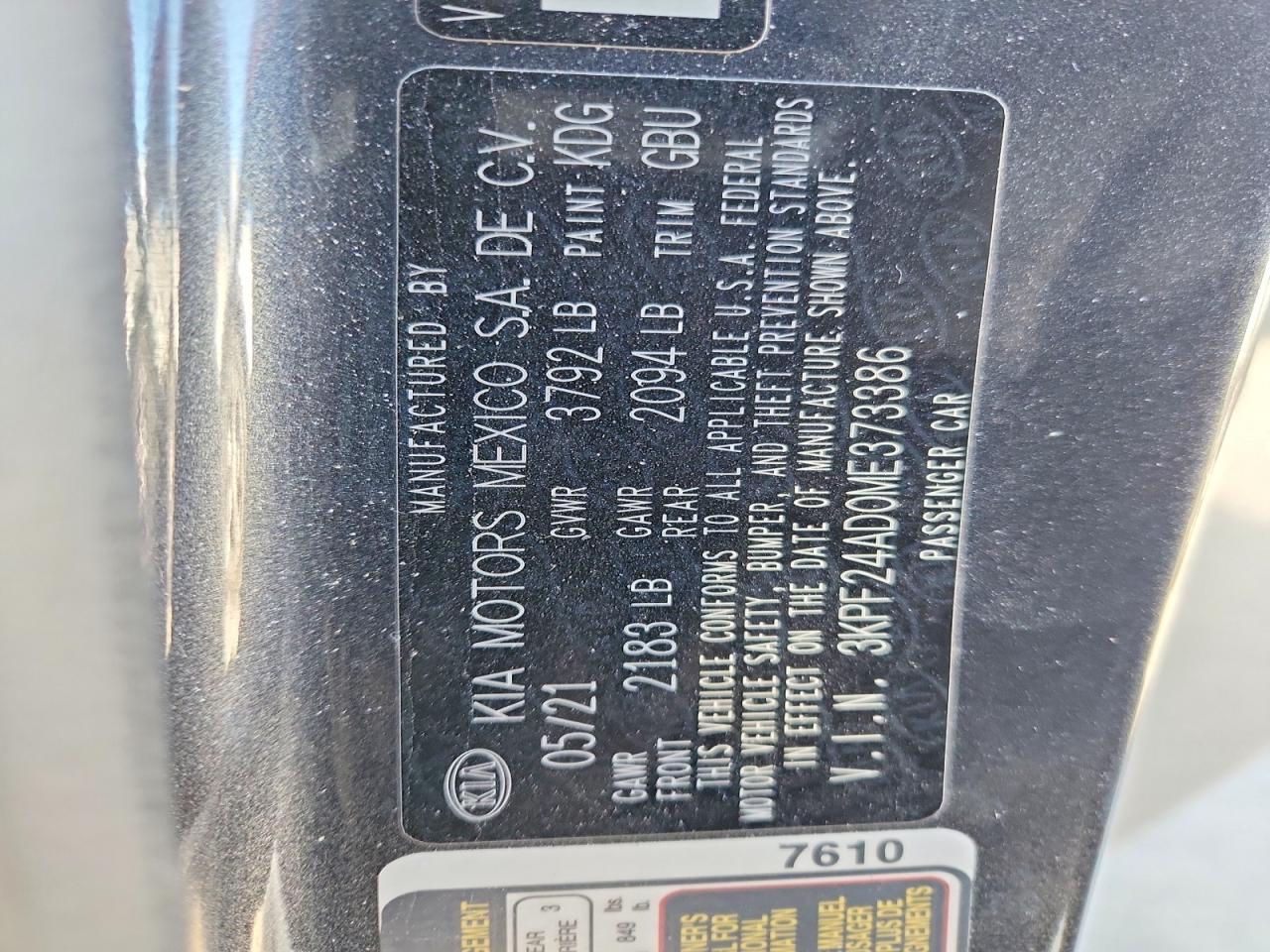 Kia Forte Fe