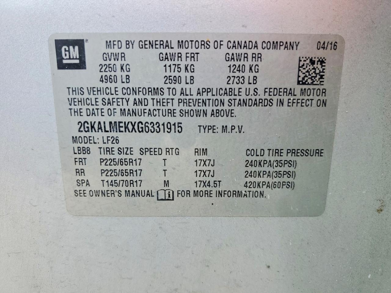 GMC Terrain Sle