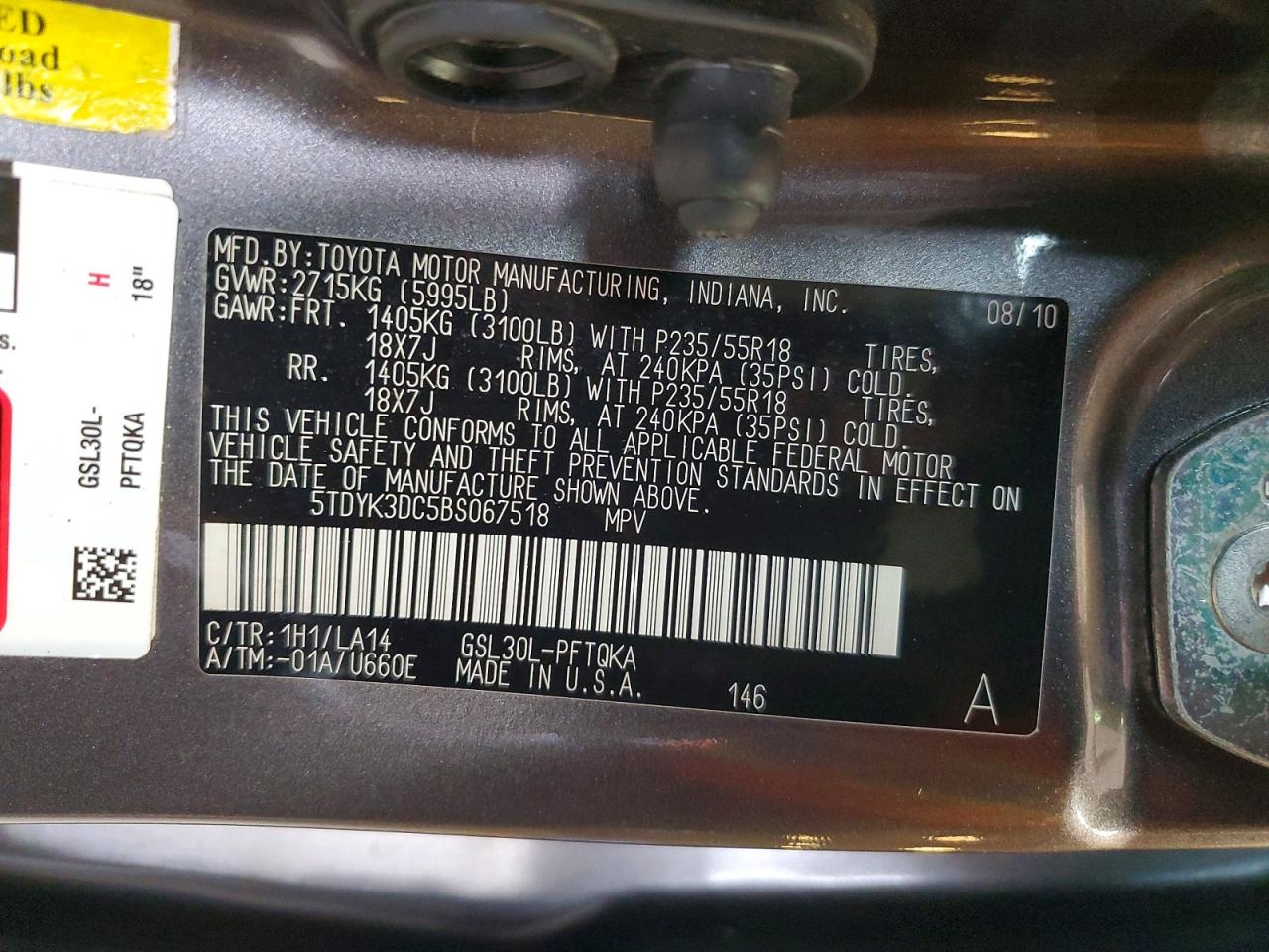 Toyota Sienna Limited 7-passenger