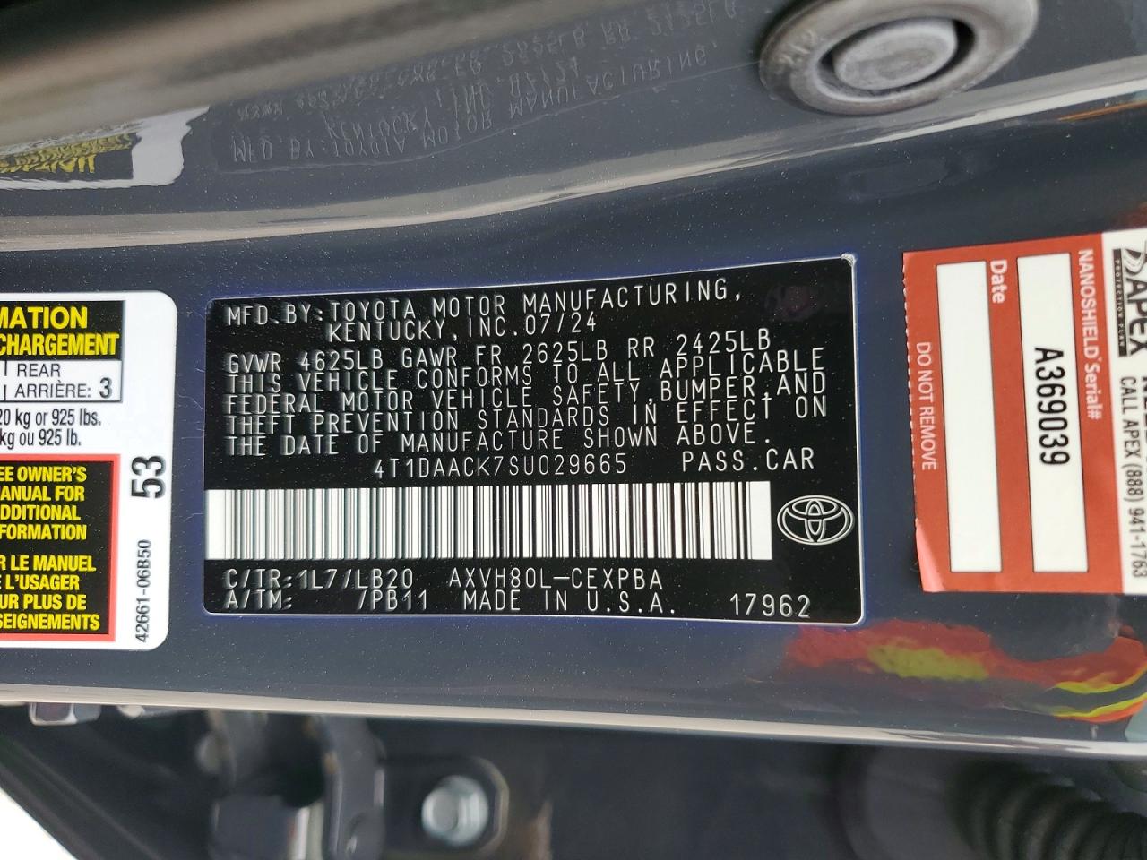 Toyota Camry Xse