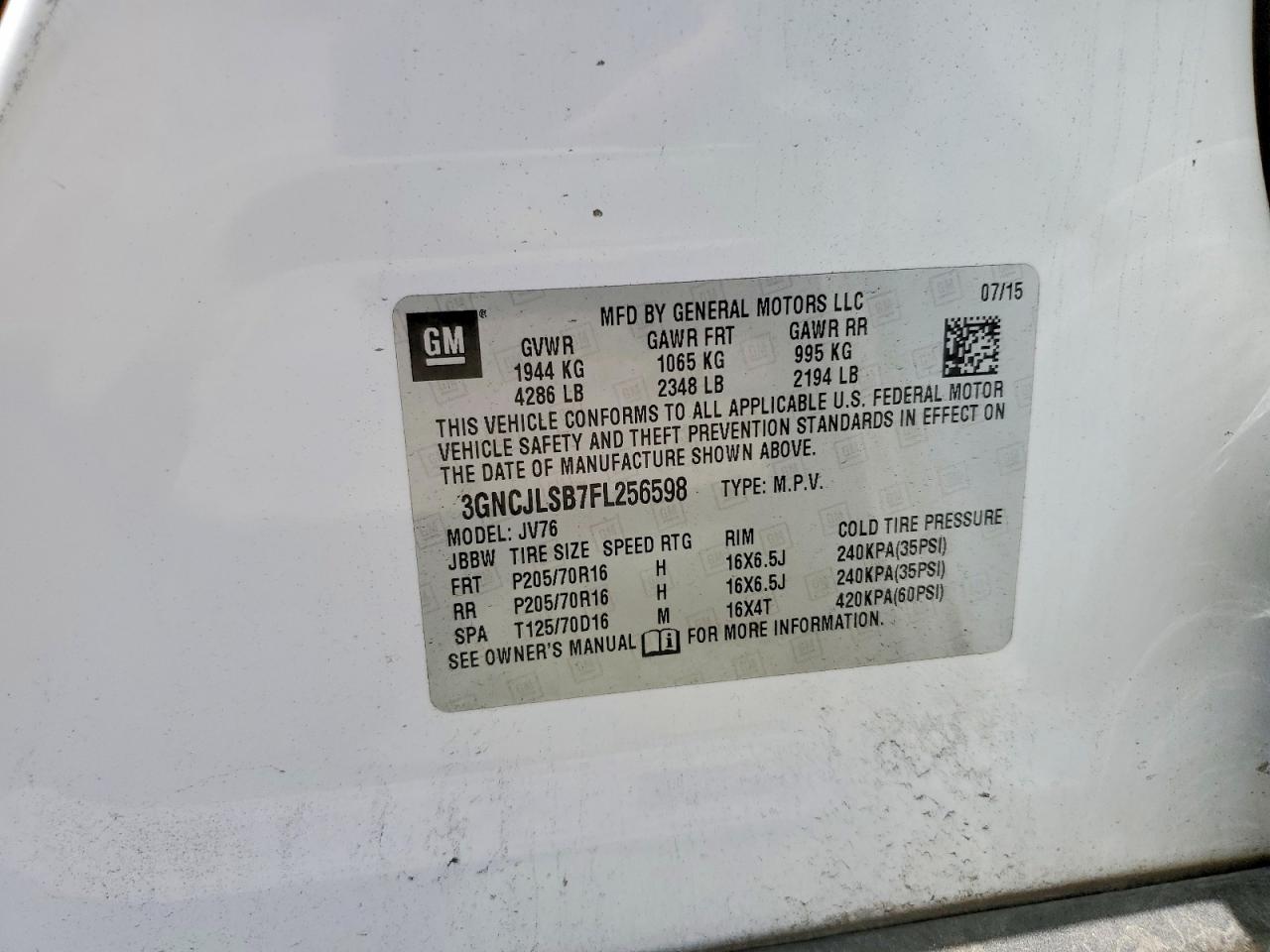Chevrolet Trax 1lt