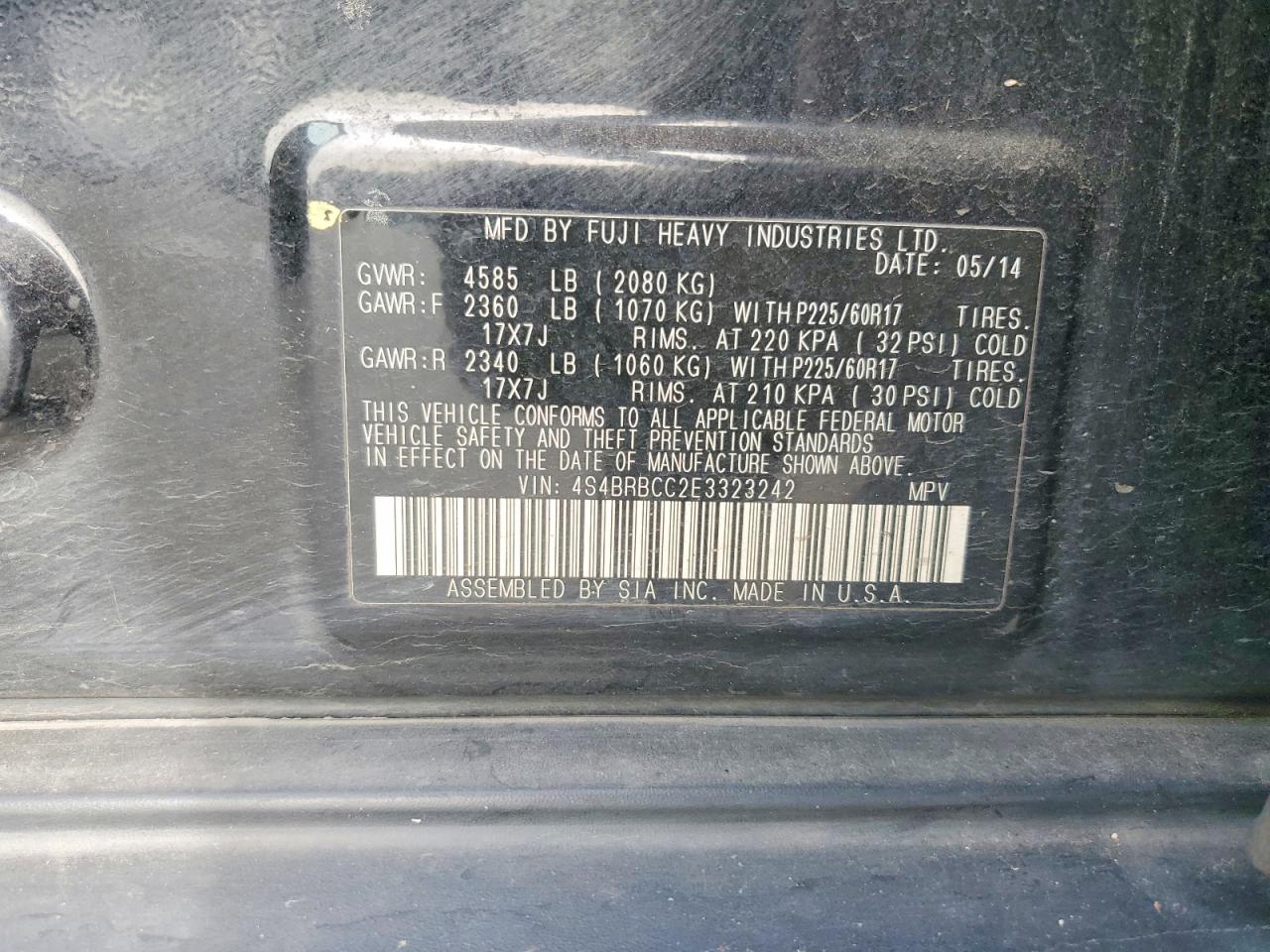 Subaru Outback 2.5i Premium