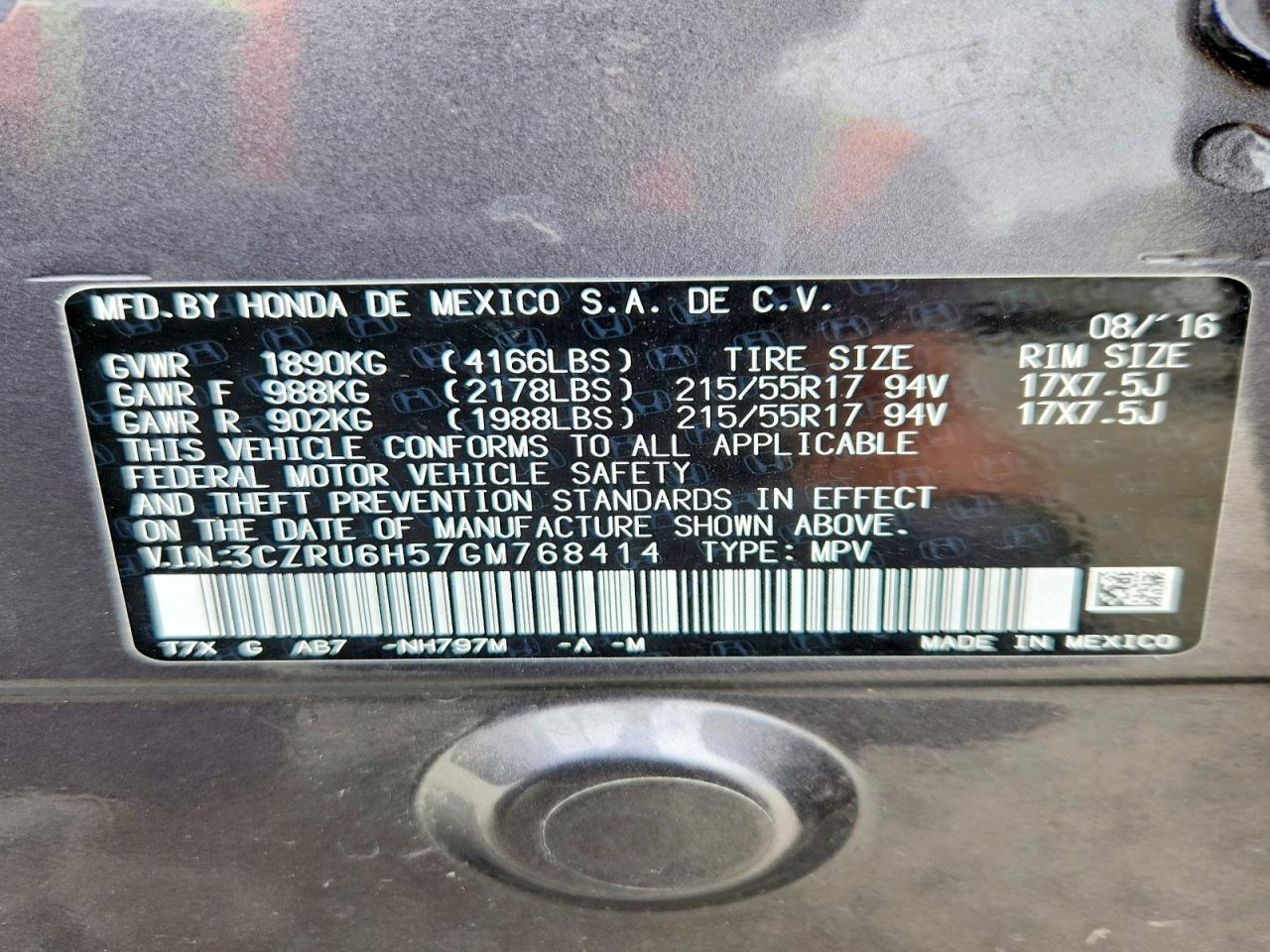 Honda HR-V Ex