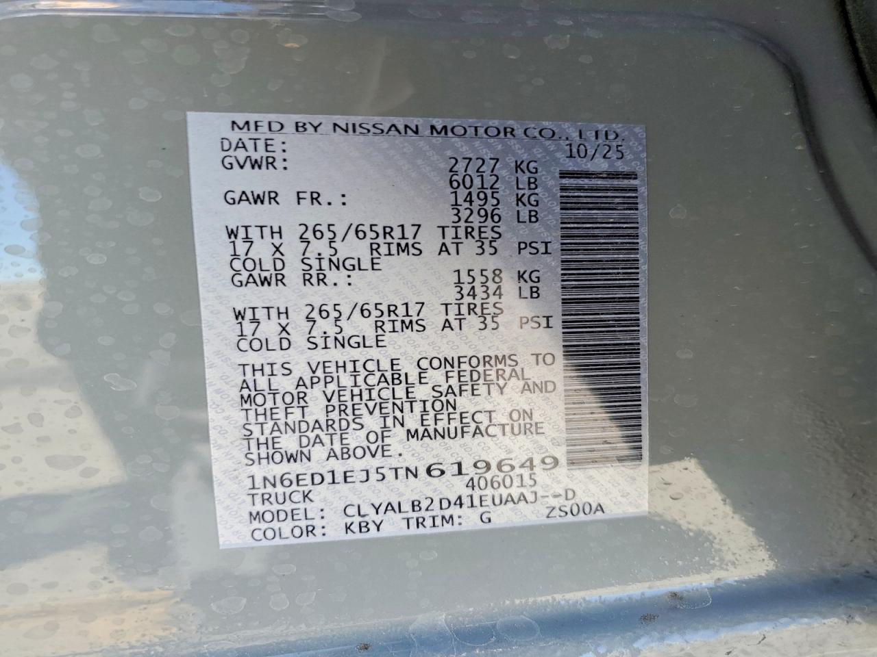 Nissan Frontier Sv