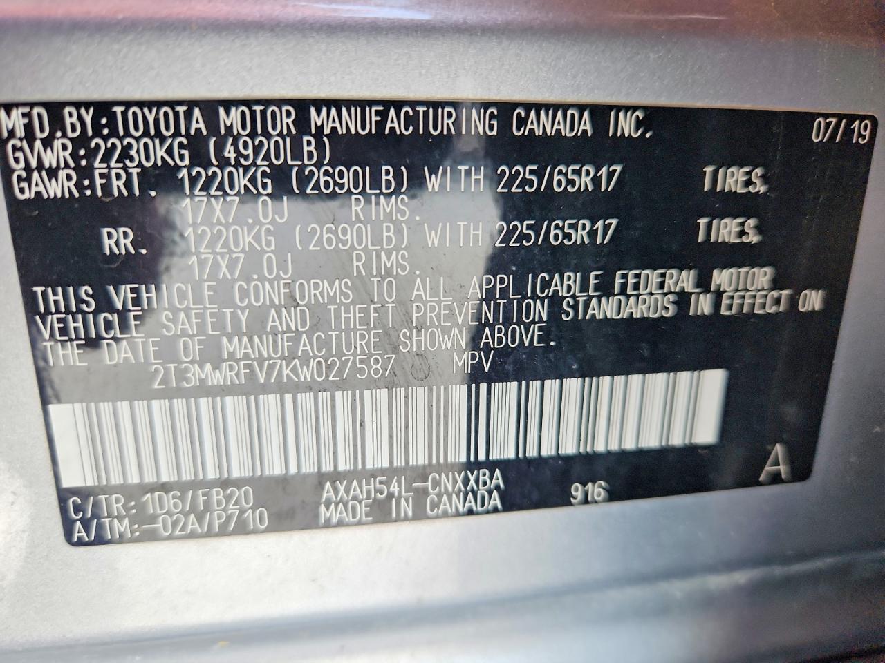 Toyota RAV4 Le