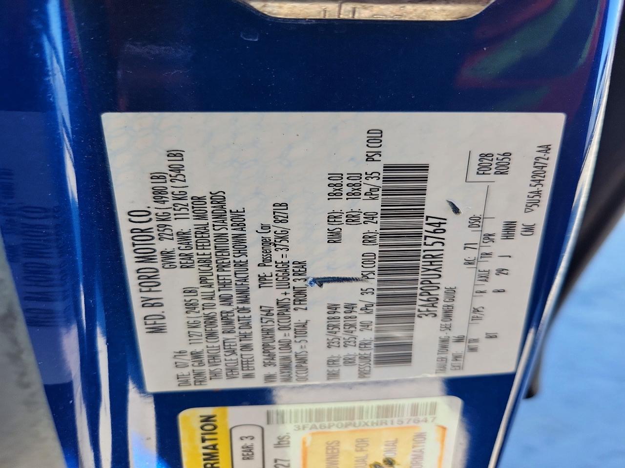 Ford Fusion Se Phev
