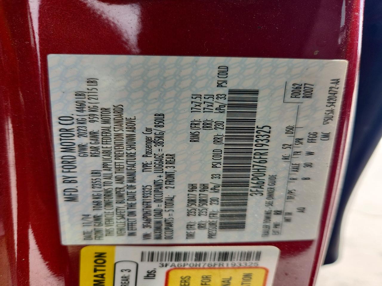 Ford Fusion Se
