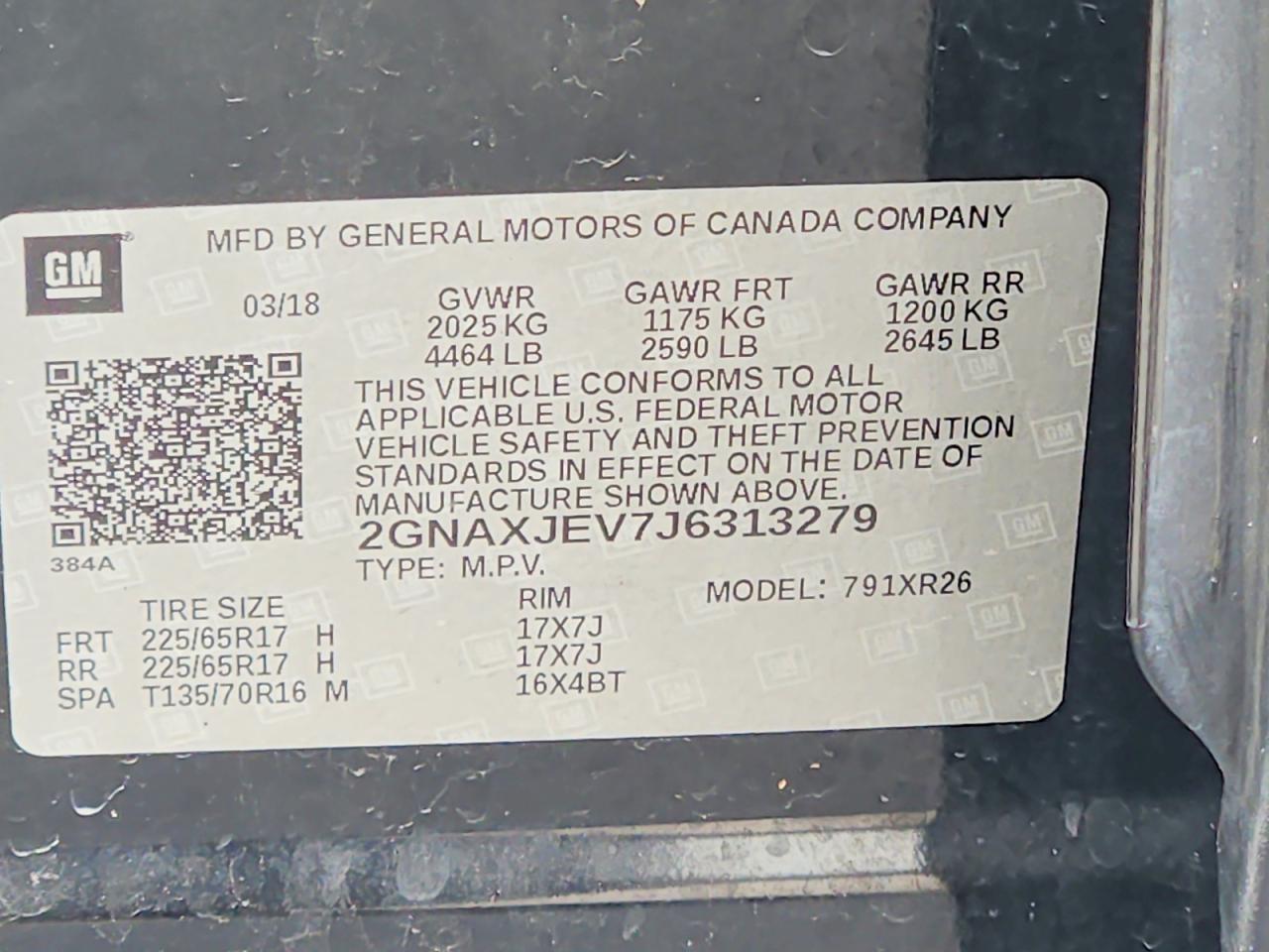 Chevrolet Equinox Lt