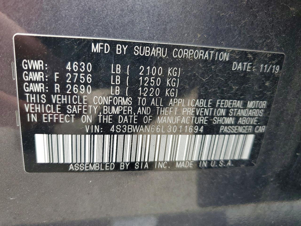Subaru Legacy Limited