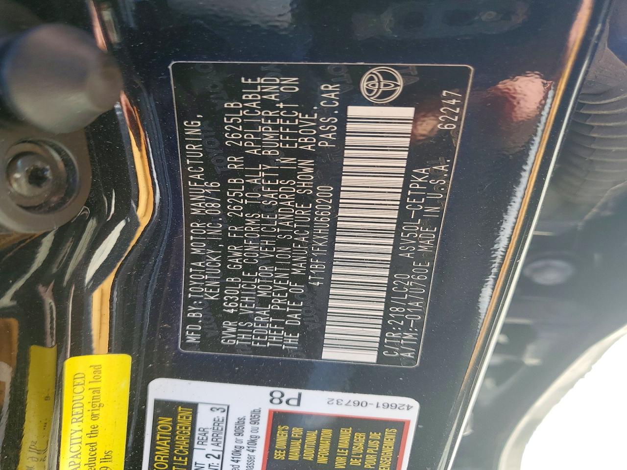 Toyota Camry Xse