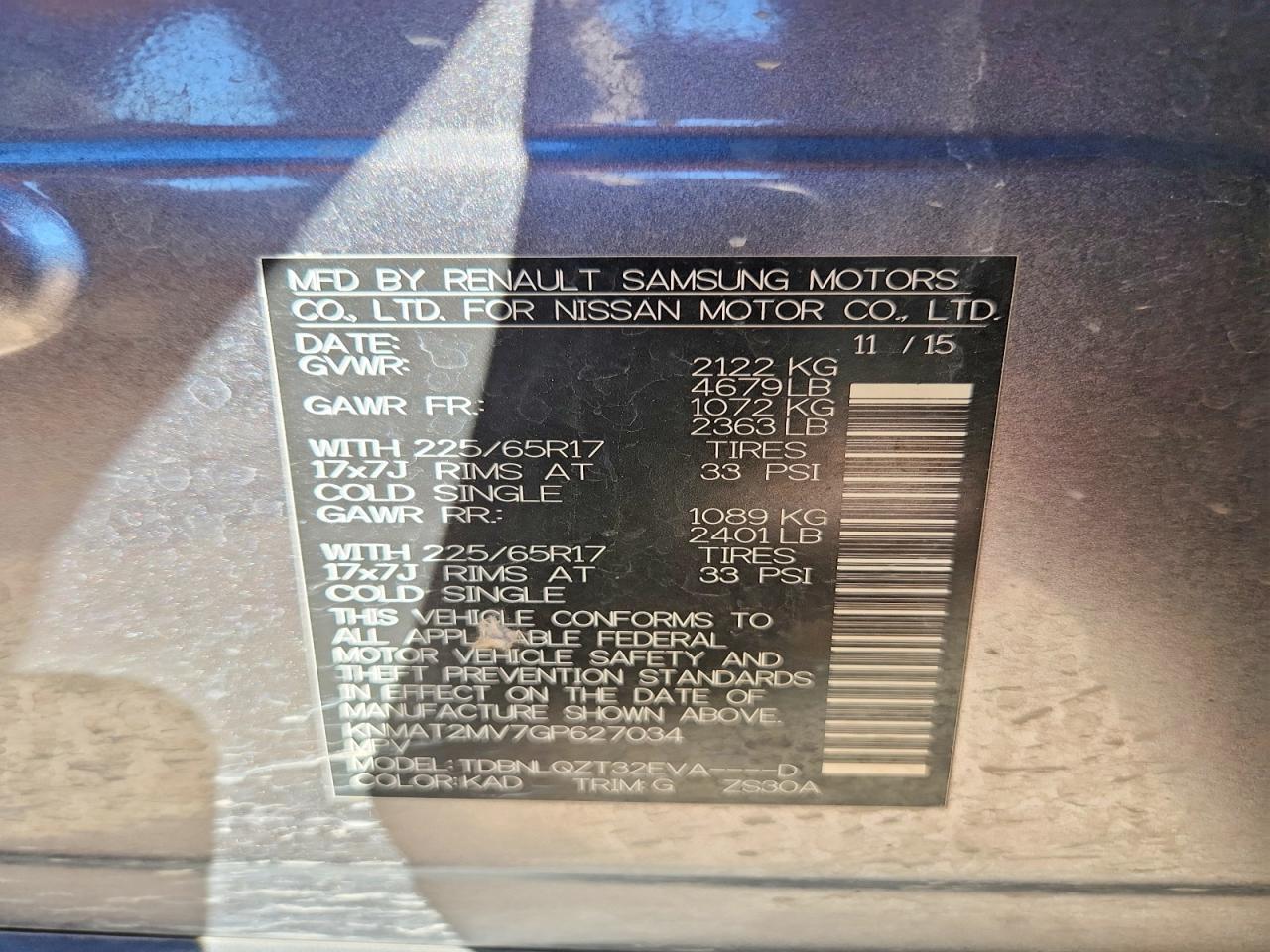 Nissan Rogue Sv