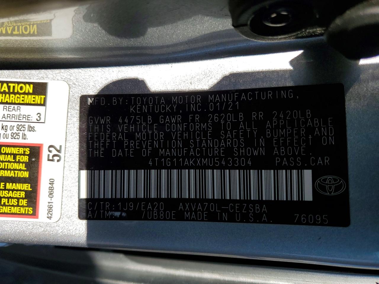 Toyota Camry Se