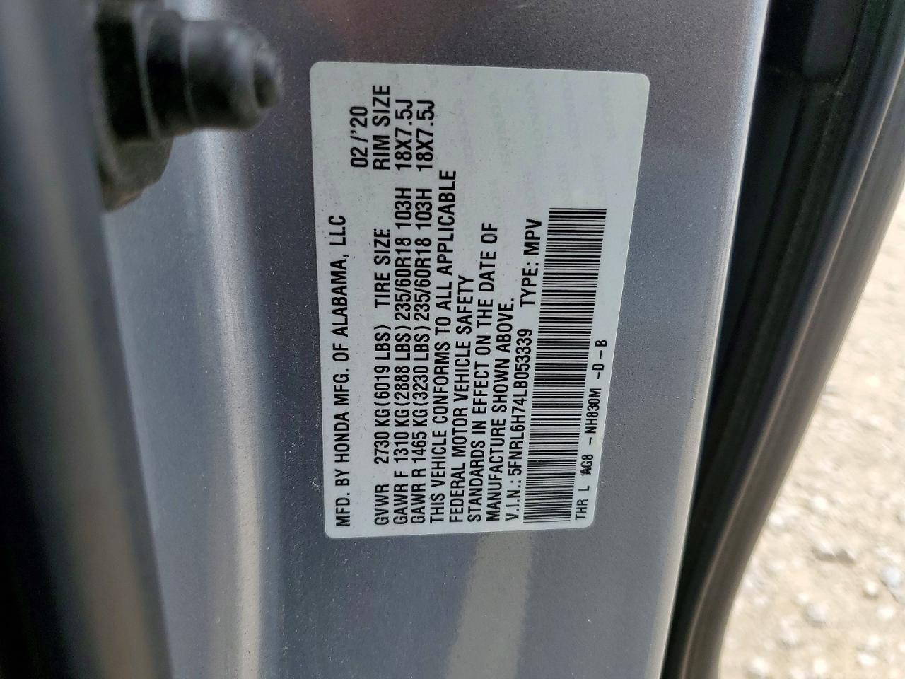 Honda Odyssey Exl