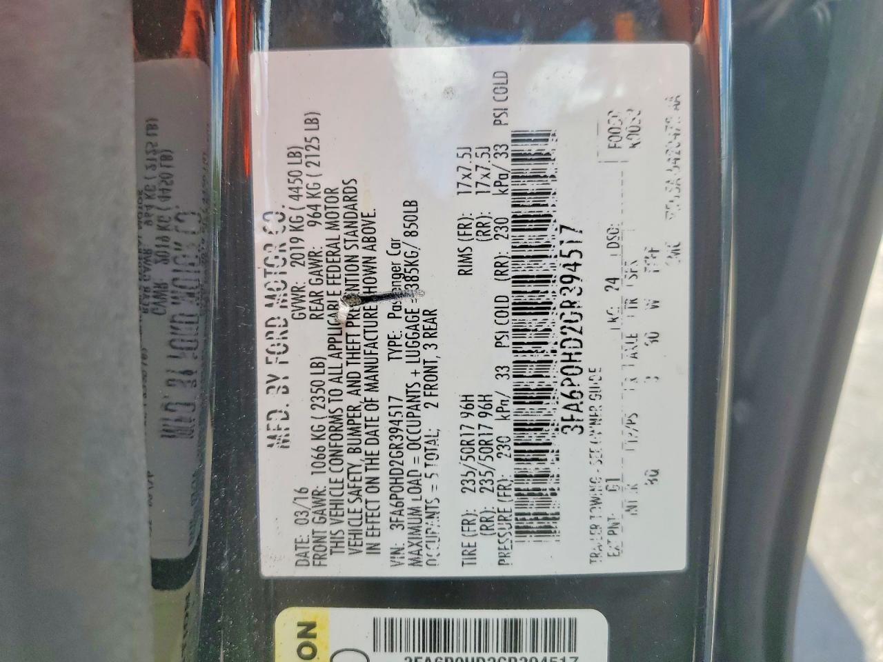 Ford Fusion Se