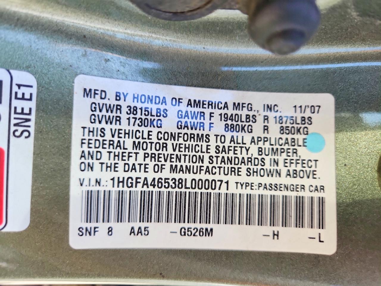 Honda Civic Gx
