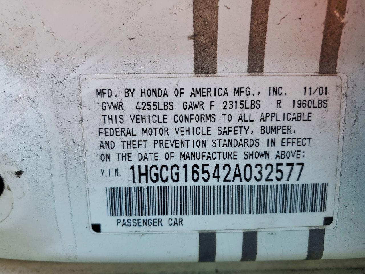 Honda Accord Ex