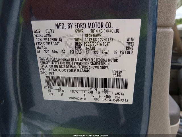 Ford Escape Xls