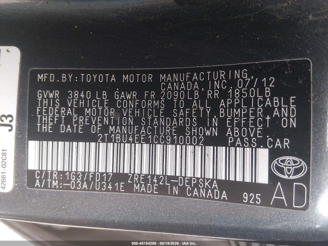 Toyota Corolla S