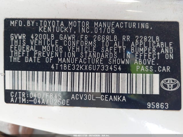 Toyota Camry Le