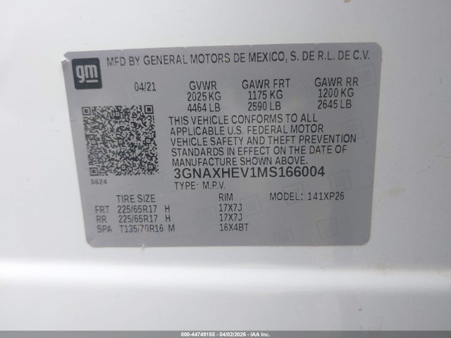Chevrolet Equinox Fwd Ls
