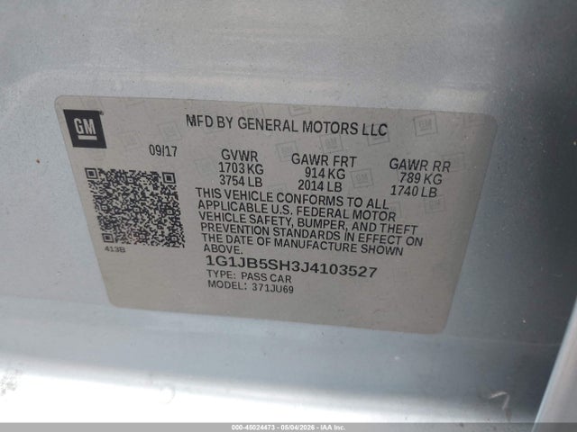 Chevrolet Sonic Ls Auto
