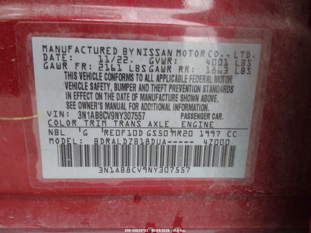 Nissan Sentra Sv Xtronic Cvt
