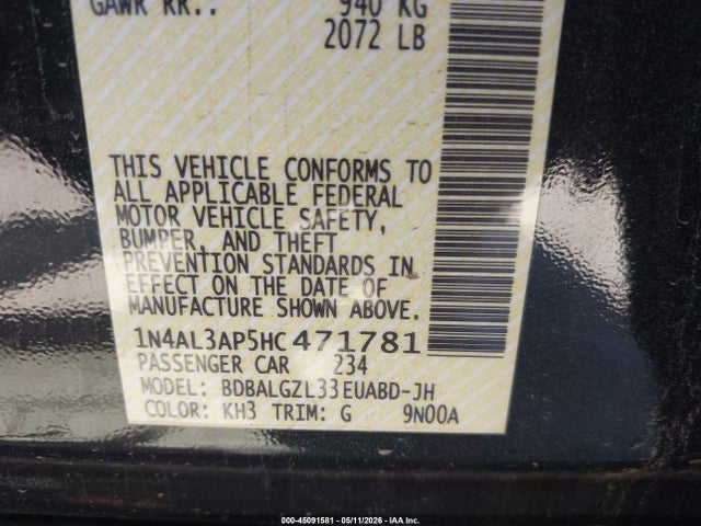 Nissan Altima 2.5 S