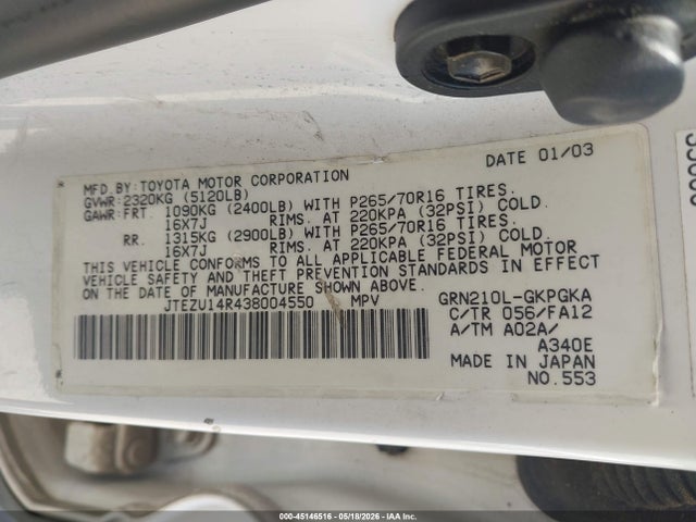 Toyota 4Runner Sr5 V6