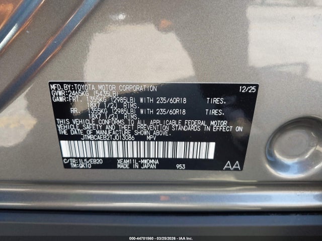 Toyota Bz Xle Plus