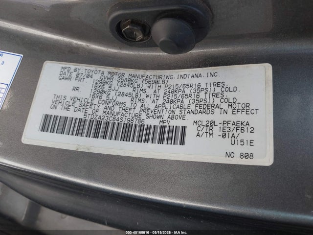 Toyota Sienna Le