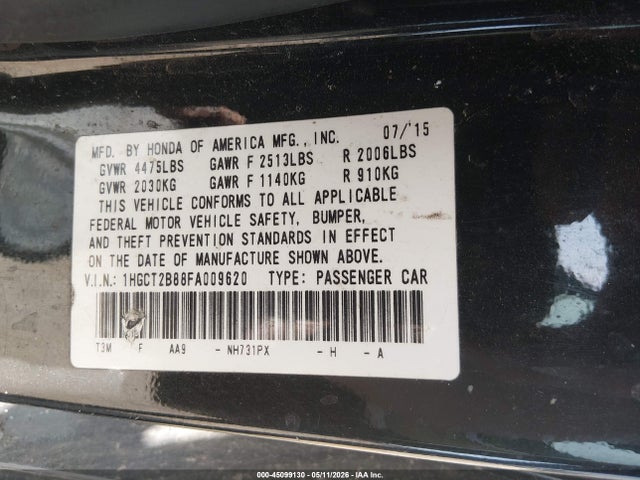 Honda Accord Ex-l V-6